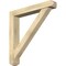 Ekena Millwork Traditional Craftsman Rough Sawn Bracket w/ Offset Brace, Douglas Fir, 6"W x 38"D x 38"H BKT0604X38X38TRA04RDF - alternate 1
